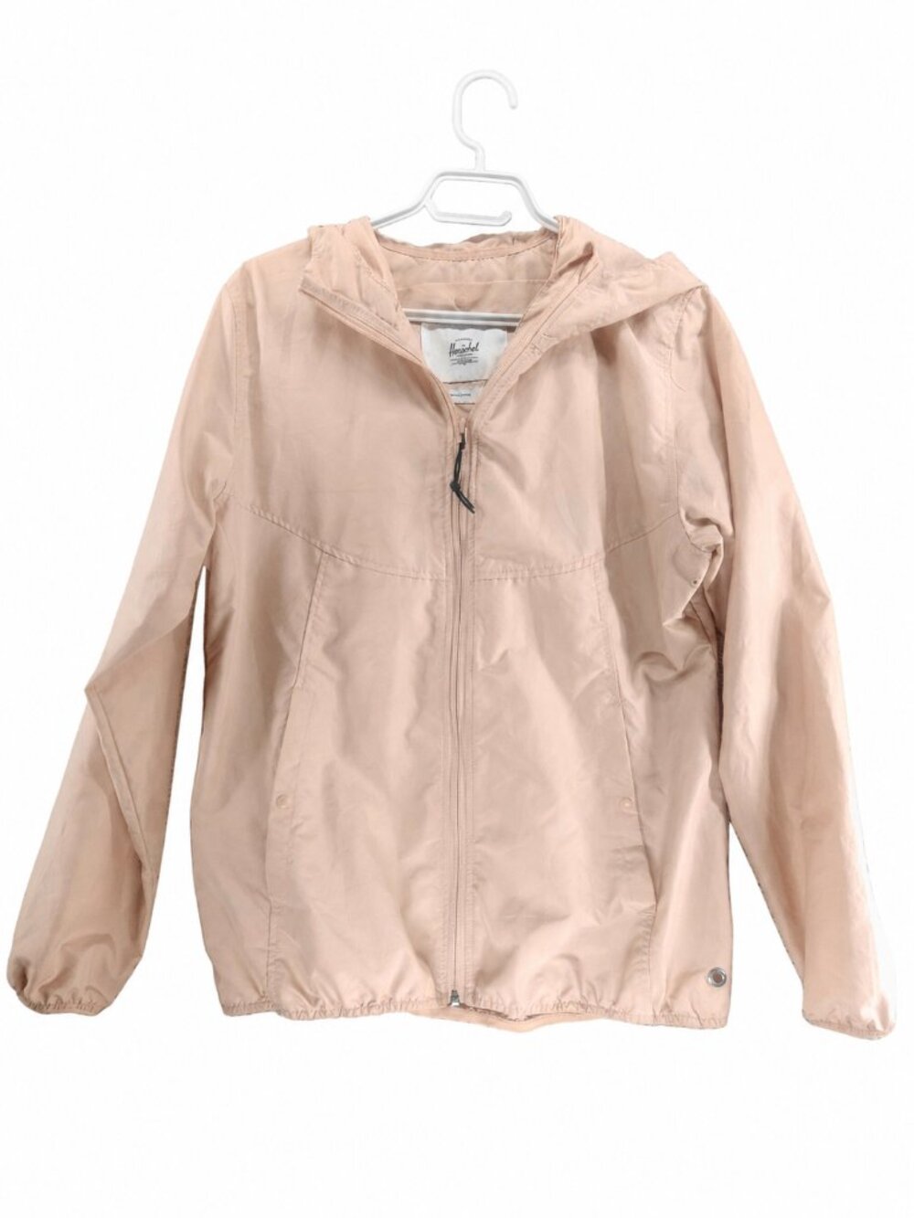 Herschel, Windbreaker, Hooded Packable Jacket, Blush Pink US Large
